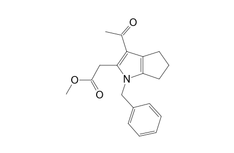 2-(3-acetyl-1-benzyl-5,6-dihydro-4H-cyclopenta[b]pyrrol-2-yl)acetic acid methyl ester