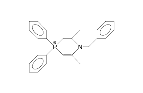 1-Benzyl-2,6-dimethyl-4,4-diphenyl-1,2,3,4-tetrahydro-1,4-azaphosphorinium cation