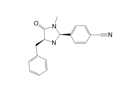 (2S,5S)-5-benzyl-3-methyl-2-(4-cyanophenyl)imidazolidin-4-one