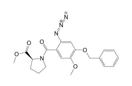 (2S)-1-(2-azido-4-benzoxy-5-methoxy-benzoyl)pyrrolidine-2-carboxylic acid methyl ester
