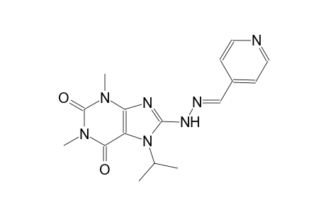 isonicotinaldehyde (7-isopropyl-1,3-dimethyl-2,6-dioxo-2,3,6,7-tetrahydro-1H-purin-8-yl)hydrazone