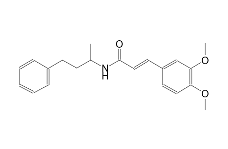 (2E)-3-(3,4-dimethoxyphenyl)-N-(1-methyl-3-phenylpropyl)-2-propenamide