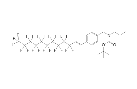 1-[N-(tert-Butoxycarbonyl)-N-propylaminomethyl]-4-[2-(uneicosafluorodecyl)ethenyl)benzene