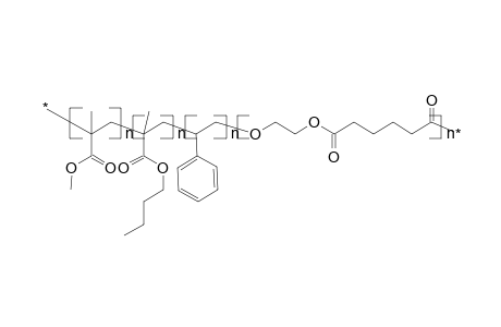 Poly(methyl methacrylate)-b-poly(butyl methacrylate)-b-polystyrene-b-poly(ethylene adipate)
