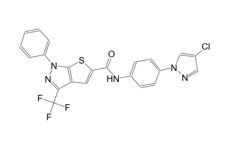 1H-thieno[2,3-c]pyrazole-5-carboxamide, N-[4-(4-chloro-1H-pyrazol-1-yl)phenyl]-1-phenyl-3-(trifluoromethyl)-