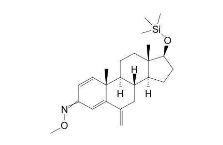 (1S,3aS,3bR,9aR,9bS,11aS)-10,13-dimethyl-6-methylene-17-(trimethylsilyloxy)-6,7,8,9,10,11,12,13,14,15,16,17-dodecahydro-3H-cyclopenta[a]phenanthren-3-one O-methyl oxime