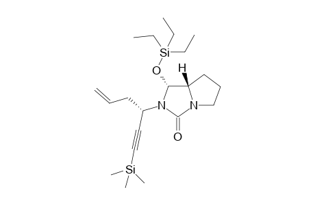(1R,7aS)-1-((Triethylsilyl)oxy)-2-((S)-1-(trimethylsilyl)hex-5-en-1-yn-3-yl)tetrahydro-1H-pyrrolo[1,2-c]imidazol-3(2H)-one