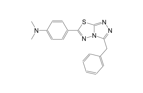 benzenamine, N,N-dimethyl-4-[3-(phenylmethyl)[1,2,4]triazolo[3,4-b][1,3,4]thiadiazol-6-yl]-