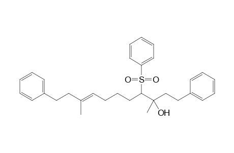 3,9-Dimethyl-1,11-diphenyl-4-phenylsulfonylundec-8-en-3-ol