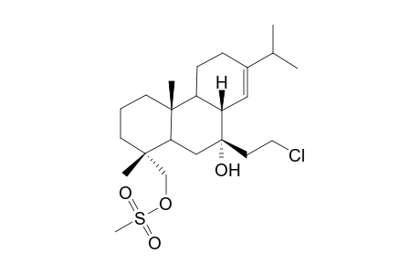 Methanesulfonic acid (1R,4aR,8aS,9S)-9-(2-chloro-ethyl)-9-hydroxy-7-isopropyl-1,4a-dimethyl-1,2,3,4,4a,4b,5,6,8a,9,10,10a-dodecahydro-phenanthren-1-ylmethyl ester