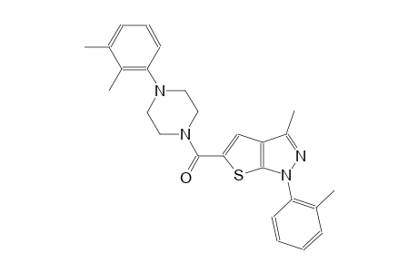 5-{[4-(2,3-dimethylphenyl)-1-piperazinyl]carbonyl}-3-methyl-1-(2-methylphenyl)-1H-thieno[2,3-c]pyrazole