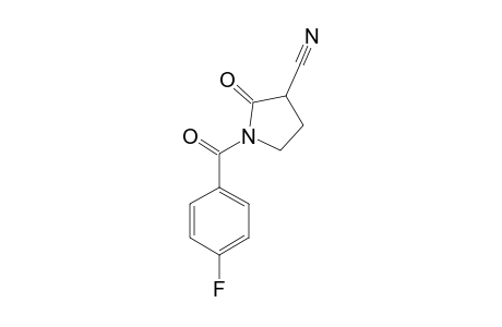 1-(4-FLUOROBENZOYL)-2-OXO-3-PYRROLIDINE-CARBONITRILE