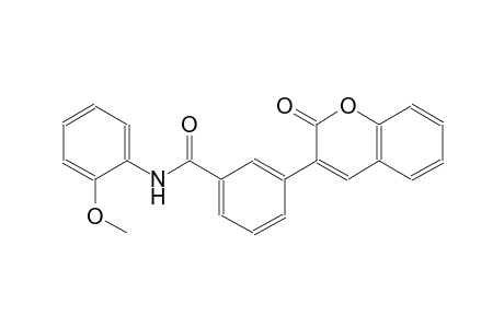 N-(2-methoxyphenyl)-3-(2-oxo-2H-chromen-3-yl)benzamide