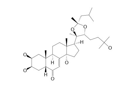 29-ALPHA-ISO-BUTYL-29-BETA-METHYL-20,22-O-METHYLIDENE-20-HYDROXY-ECDYSONE