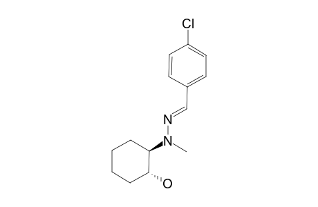 1-(4-CHLOROBENZALDEHYD)-2-METHYL-2-(2-HYDROXYCYCLOHEXYL)-HYDRAZONE