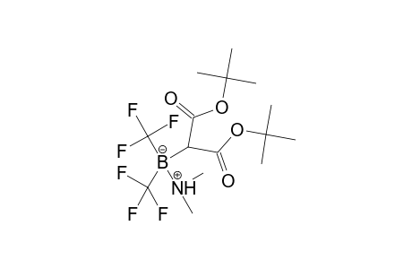 Malonic acid, 2-[dimethylaminatobis(trifluoromethylboranato]-, di-t-butyl ester
