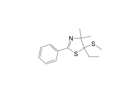 Thiazole, 5-ethyl-4,5-dihydro-4,4-dimethyl-5-(methylthio)-2-phenyl-