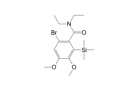 N,N-diethyl-6-bromo-3,4-dimethoxy-2-(trimethylsilyl)benzamide