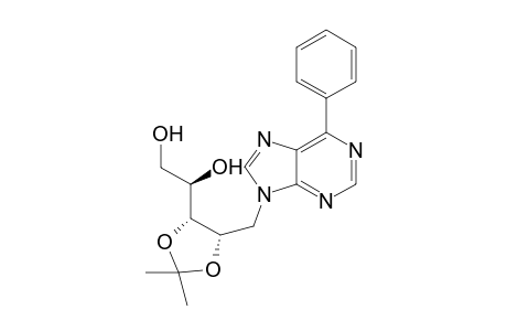 9-(2,3-O-Isopropylidene-D-ribityl)-6-phenylpurine