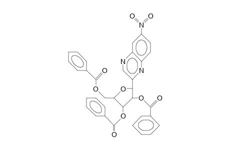6-Nitro-2-(2,3,5-tri-O-benzoyl-B-D-ribofuranosyl ,)-quinoxaline