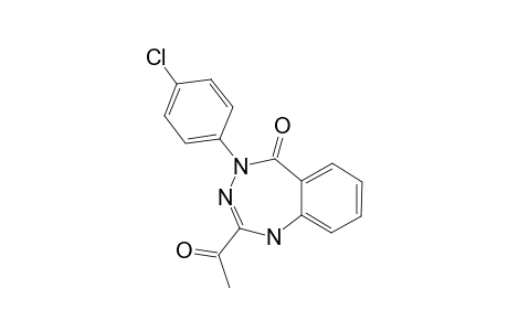 2-ACETYL-4-(4-CHLOROPHENYL)-1,4-DIHYDRO-1H-1,3,4-BENZOTRIAZEPIN-5-ONE