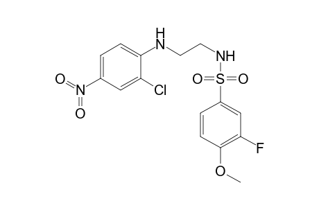 N-[2-(2-chloro-4-nitro-anilino)ethyl]-3-fluoro-4-methoxy-benzenesulfonamide