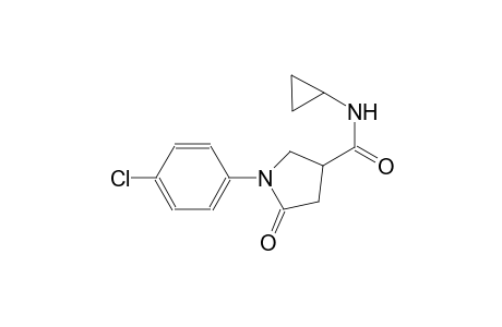 1-(4-chlorophenyl)-N-cyclopropyl-5-oxo-3-pyrrolidinecarboxamide