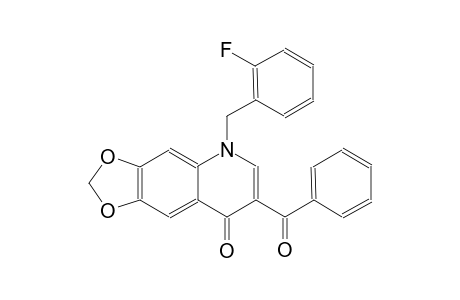 [1,3]dioxolo[4,5-g]quinolin-8(5H)-one, 7-benzoyl-5-[(2-fluorophenyl)methyl]-