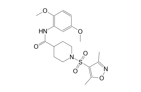 N-(2,5-dimethoxyphenyl)-1-[(3,5-dimethyl-4-isoxazolyl)sulfonyl]-4-piperidinecarboxamide