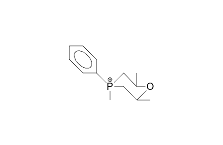 2,4,6-Trimethyl-4-phenyl-1,4-oxaphosphorinanium cation(ph eq)