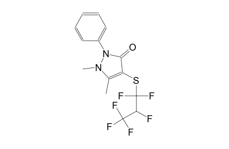 4-(1,1,2,3,3,3-Hexafluoro-propylsulfanyl)-1,5-dimethyl-2-phenyl-1,2-dihydro-pyrazol-3-one