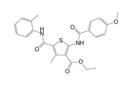 ethyl 2-[(4-methoxybenzoyl)amino]-4-methyl-5-(2-toluidinocarbonyl)-3-thiophenecarboxylate