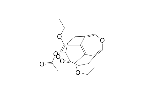 10-Oxabicyclo[6.3.2]trideca-1(11),8,12-triene-12,13-dicarboxylic acid, 4-(acetyloxy)-, diethyl ester, stereoisomer