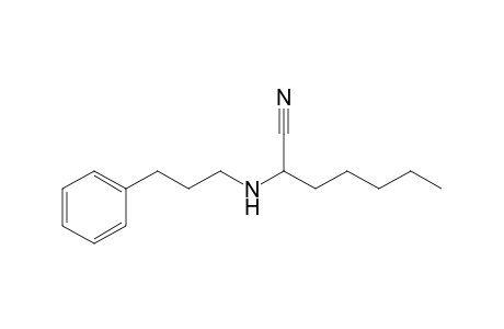2-(3-Phenylpropylamino)heptanenitrile