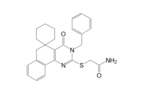 2-((3-benzyl-4-oxo-4,6-dihydro-3H-spiro[benzo[h]quinazoline-5,1'-cyclohexan]-2-yl)thio)acetamide