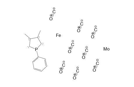 [[eta(4)-(1-Phenyl-3,4-dimethylphosphole)tricarbonyliron]-P]pentacarbonylmolybdenum