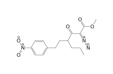Methyl 2-diazo-3-oxo-6-(4-nitrophenyl)-4-propylhexanoate