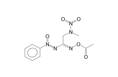 N-PHENYL-N'-[1-(N-ACETOXYIMINO)-2-(N-NITRO-N-METHYLAMINO)ETHYL]DIAZEN-N-OXIDE