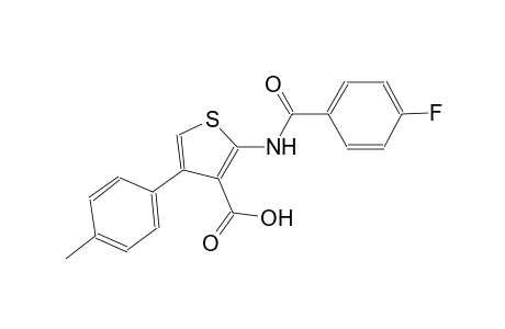 2-[(4-fluorobenzoyl)amino]-4-(4-methylphenyl)-3-thiophenecarboxylic acid