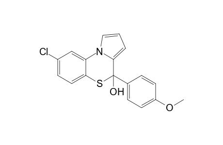 8-chloranyl-4-(4-methoxyphenyl)pyrrolo[2,1-c][1,4]benzothiazin-4-ol