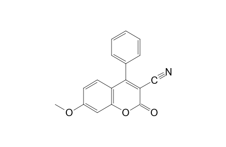 7-methoxy-2-oxo-4-phenyl-2H-1-benzopyran-3-carbonitrile