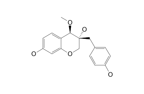 3'-DEOXY-4-O-METHYLEPISAPPANOL;(3R,4R)-3,7-DIHYDROXY-3-(4-HYDROXYBENZYL)-4-METHOXYCHROMAN
