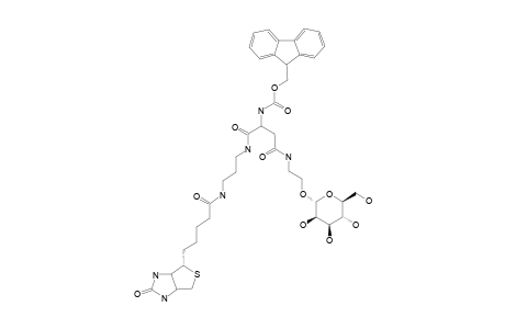N-(FLUOREN-9-YLMETHOXYCARBONYL)-4-[2-(ALPHA-D-MANNOPYRANOSYLOXY)-ETHYL]-1-[(+)-BIOTINYLAMIDOPROPYL]-L-ASPARTIC-ACID-DIAMIDE
