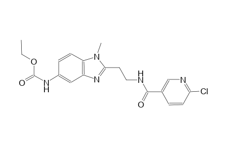carbamic acid, [2-[2-[[(6-chloro-3-pyridinyl)carbonyl]amino]ethyl]-1-methyl-1H-benzimidazol-5-yl]-, ethyl ester