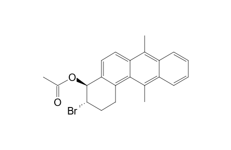 trans-3-bromo-4-acetoxy-7,12-dimethyl-1,2,3,4-tetrahydrobenz[5,6-a]anthracene