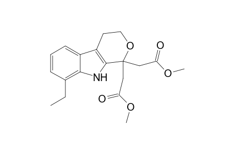 (8-Ethyl-1-methoxycarbonylmethyl-1,3,4,9-tetrahydropyrano[3,4-b]indol-1-yl)acetc acid methyl ester