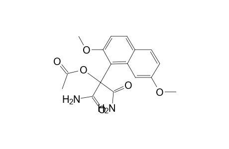 2-Acetoxy-2-(2,7-dimethoxy-1-naphthyl)propanediamide