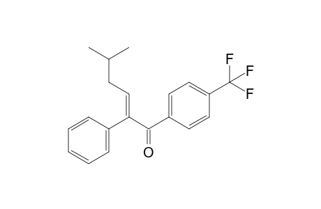 (E)-5-methyl-2-phenyl-1-(4-(trifluoromethyl)phenyl)hex-2-en-1-one