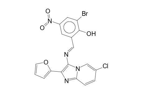 3-(3-Bromo-2-hydroxy-5-nitrobenzylideneamino)-6-chloro-2-(2-furyl)imidazo[1,2-a]pyridine
