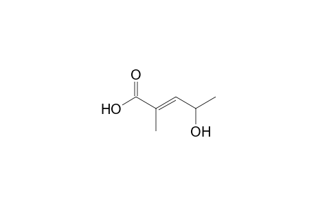 (2E)-4-Hydroxy-2-methyl-2-pentenoic acid